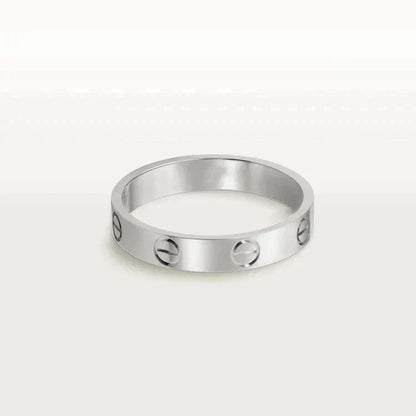 [Am jewelry]LOVE RING 4MM 1 DIAMOND SILVER