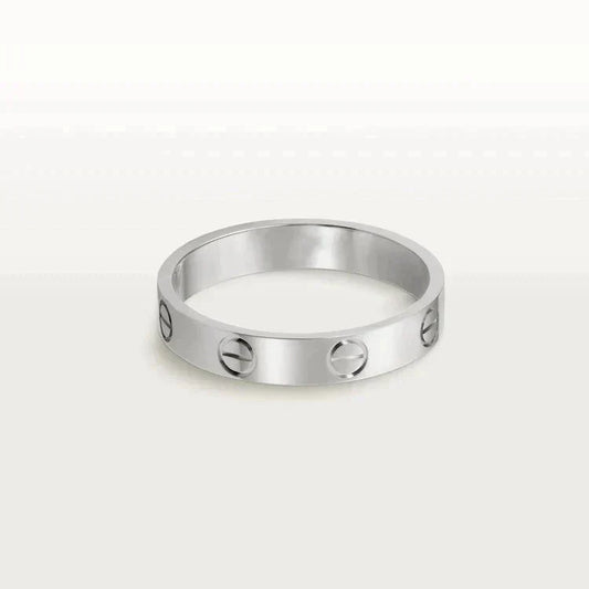 [Am jewelry]LOVE RING 4MM 1 DIAMOND SILVER