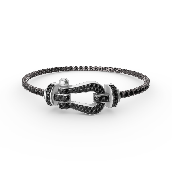 [Am jewelry]FORCE  LARGE HORSESHOE FULL DIAMOND TENNIS BRACELET